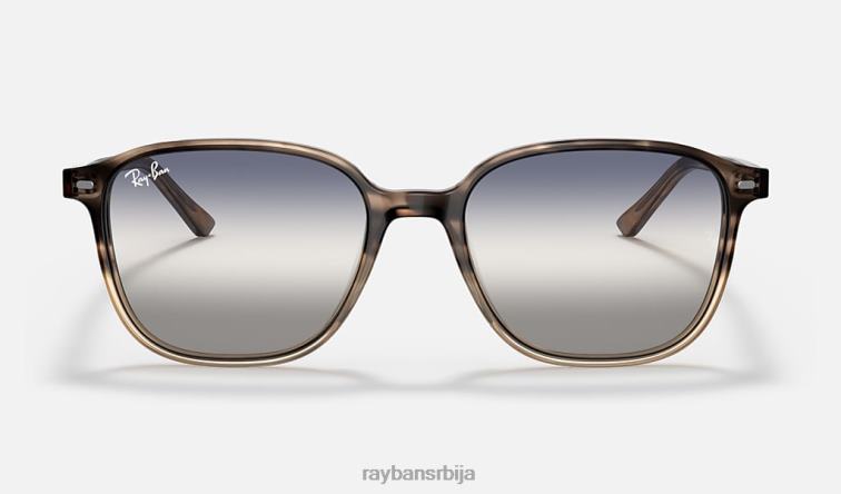 Ray-Ban леонард би-градиент P0HP1143 наочаре за сунце полирана браон хавана/плава/сива мушкарци