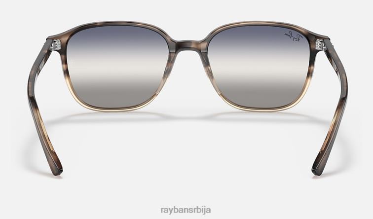 Ray-Ban леонард би-градиент P0HP1143 наочаре за сунце полирана браон хавана/плава/сива мушкарци