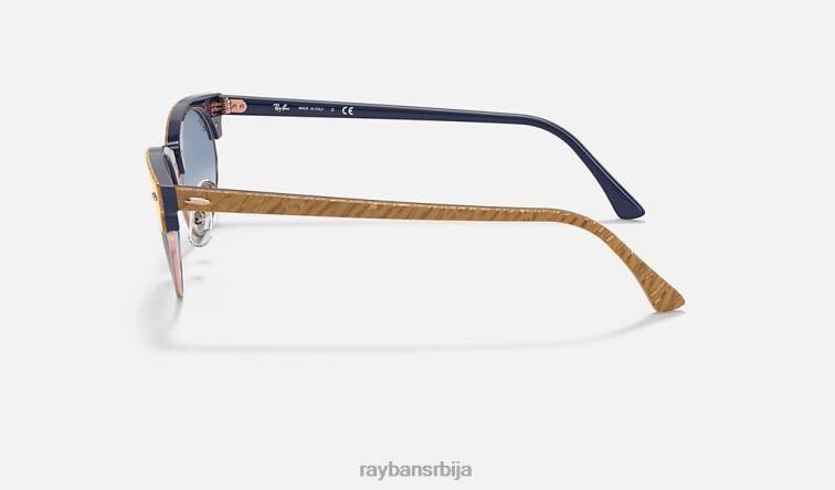 Ray-Ban цлубмастер овал P0HP1148 наочаре за сунце полирана беж/светло плава мушкарци