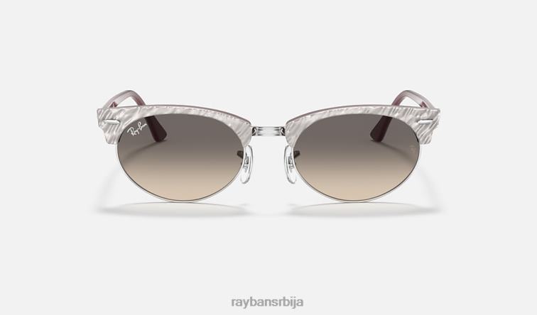 Ray-Ban цлубмастер овал P0HP1150 наочаре за сунце полирано светло сиво/светло сиво мушкарци