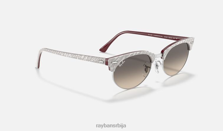 Ray-Ban цлубмастер овал P0HP1150 наочаре за сунце полирано светло сиво/светло сиво мушкарци