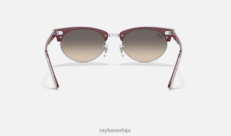 Ray-Ban цлубмастер овал P0HP1150 наочаре за сунце полирано светло сиво/светло сиво мушкарци