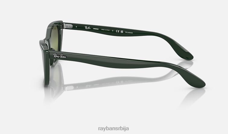 Ray-Ban лади Бурбанк P0HP1151 наочаре за сунце полирана зелена/сребрна/зелена мушкарци