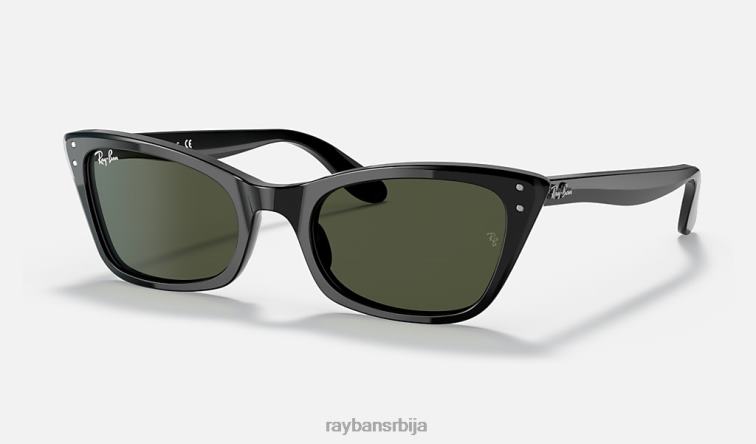 Ray-Ban лади Бурбанк P0HP1153 наочаре за сунце полирана црно/зелена мушкарци