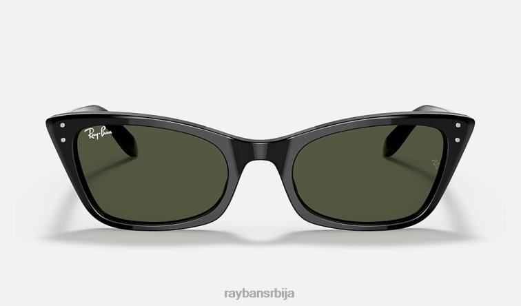 Ray-Ban лади Бурбанк P0HP1153 наочаре за сунце полирана црно/зелена мушкарци