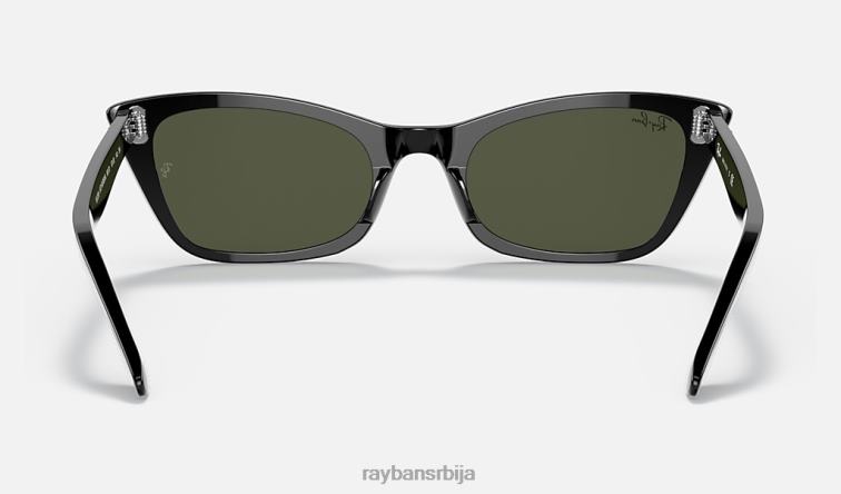 Ray-Ban лади Бурбанк P0HP1153 наочаре за сунце полирана црно/зелена мушкарци
