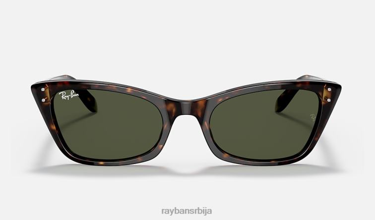 Ray-Ban лади Бурбанк P0HP1158 наочаре за сунце углачана хавана/зелена мушкарци