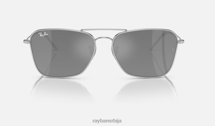Ray-Ban караван реверс P0HP115 наочаре за сунце полирано сребро/сребро мушкарци