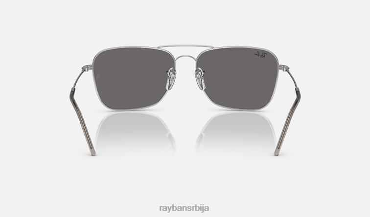 Ray-Ban караван реверс P0HP115 наочаре за сунце полирано сребро/сребро мушкарци