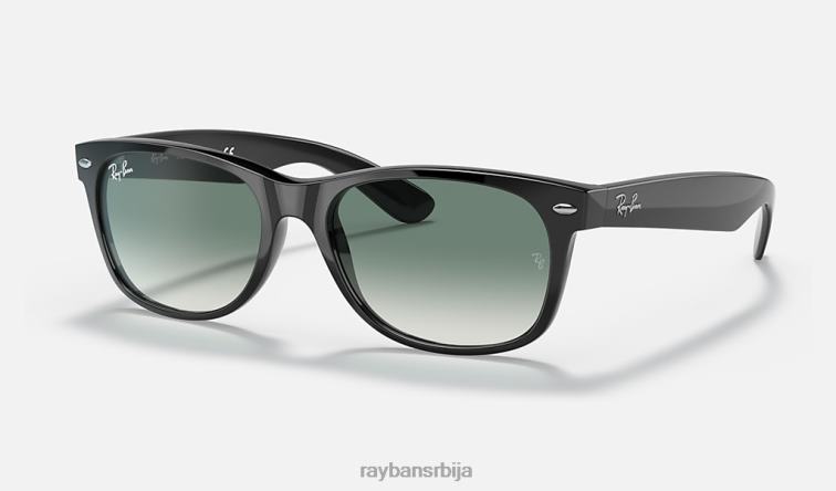 Ray-Ban нова сочива са градијентом за блиц Ваифарер P0HP1172 наочаре за сунце полирана црно/зелена мушкарци