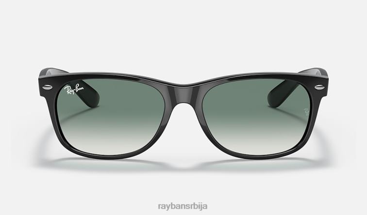 Ray-Ban нова сочива са градијентом за блиц Ваифарер P0HP1172 наочаре за сунце полирана црно/зелена мушкарци