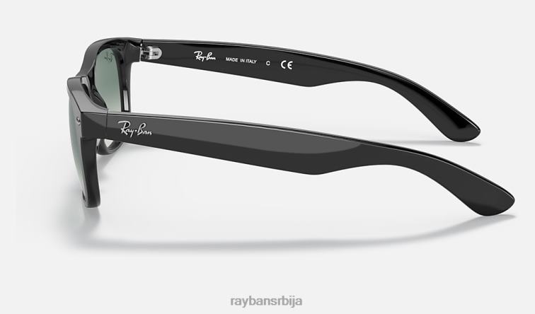 Ray-Ban нова сочива са градијентом за блиц Ваифарер P0HP1172 наочаре за сунце полирана црно/зелена мушкарци
