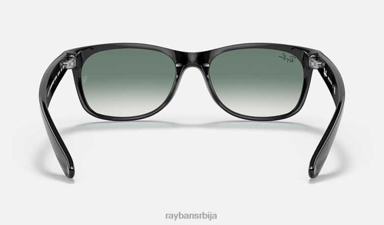 Ray-Ban нова сочива са градијентом за блиц Ваифарер P0HP1172 наочаре за сунце полирана црно/зелена мушкарци