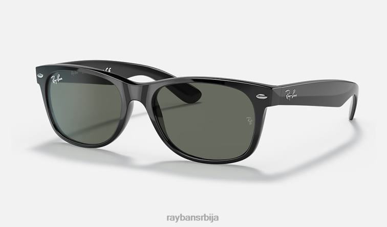 Ray-Ban нови ваифарер класик P0HP118 наочаре за сунце полирана црно/зелена мушкарци