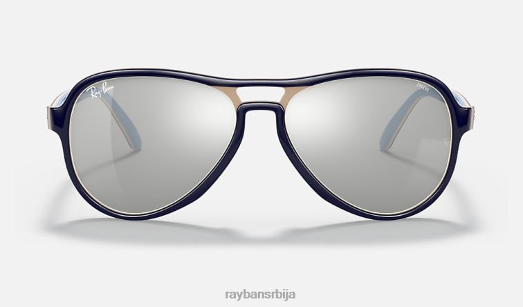 Ray-Ban вагабонд огледало еволуирати P0HP1189 наочаре за сунце полирана светлоплава/сива/плава фотохромна мушкарци