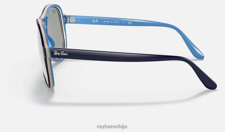 Ray-Ban вагабонд огледало еволуирати P0HP1189 наочаре за сунце полирана светлоплава/сива/плава фотохромна мушкарци