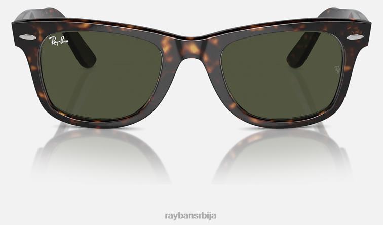 Ray-Ban оригинални ваифарер класик P0HP11 наочаре за сунце полирана корњача/зелена мушкарци