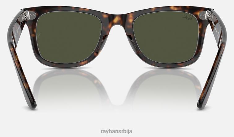 Ray-Ban оригинални ваифарер класик P0HP11 наочаре за сунце полирана корњача/зелена мушкарци