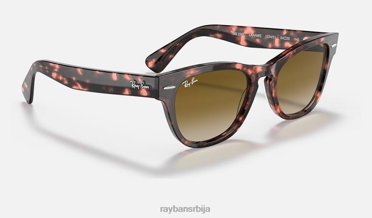 Ray-Ban ларамие P0HP1226 наочаре за сунце полирана розе хавана/браон мушкарци