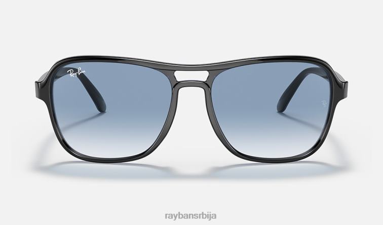 Ray-Ban државна страна P0HP1230 наочаре за сунце полирана провидна плава/плава мушкарци