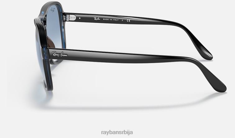 Ray-Ban државна страна P0HP1230 наочаре за сунце полирана провидна плава/плава мушкарци