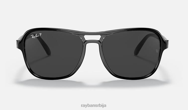 Ray-Ban државна страна P0HP1235 наочаре за сунце полирана црна/црна мушкарци