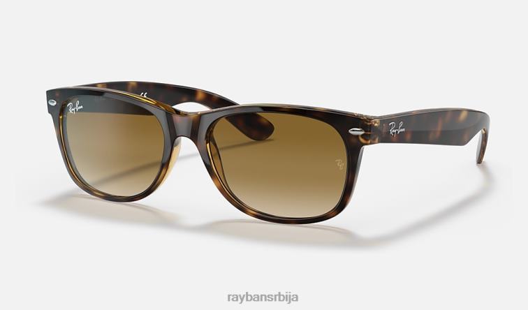 Ray-Ban нови ваифарер класик P0HP124 наочаре за сунце углачан светло хавана/светло браон мушкарци