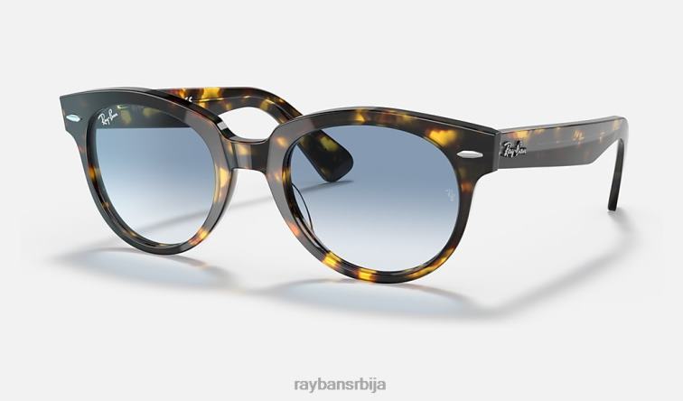 Ray-Ban орион P0HP1241 наочаре за сунце полирана жута хавана/светло плава мушкарци