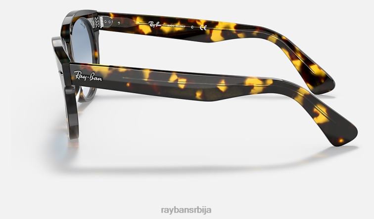 Ray-Ban орион P0HP1241 наочаре за сунце полирана жута хавана/светло плава мушкарци