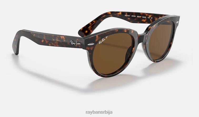 Ray-Ban орион P0HP1243 наочаре за сунце полирана корњача/браон мушкарци