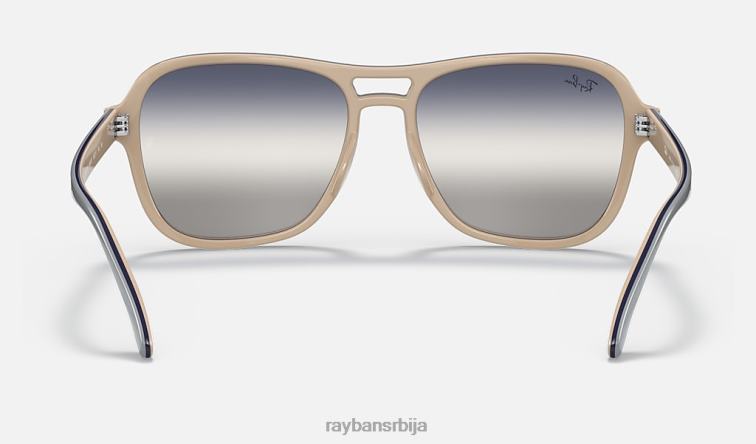 Ray-Ban државна страна би-градијент P0HP1248 наочаре за сунце полирана светлосива/плава/сива мушкарци