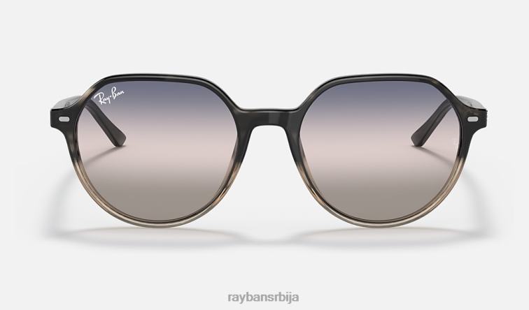 Ray-Ban тхалиа би-градиент P0HP1249 наочаре за сунце полирана сива хавана/роза/плава мушкарци