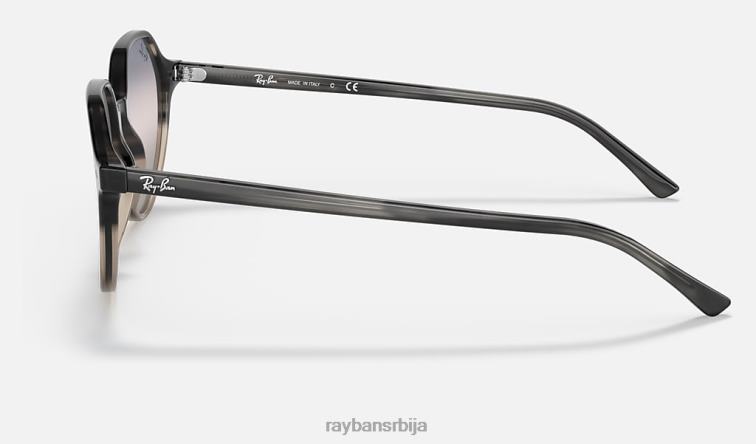 Ray-Ban тхалиа би-градиент P0HP1249 наочаре за сунце полирана сива хавана/роза/плава мушкарци