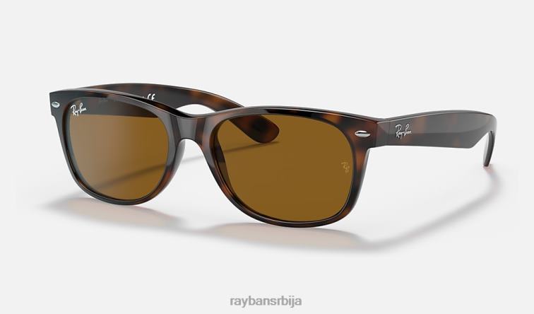 Ray-Ban нови ваифарер класик P0HP125 наочаре за сунце полирано светло хавана/браон мушкарци