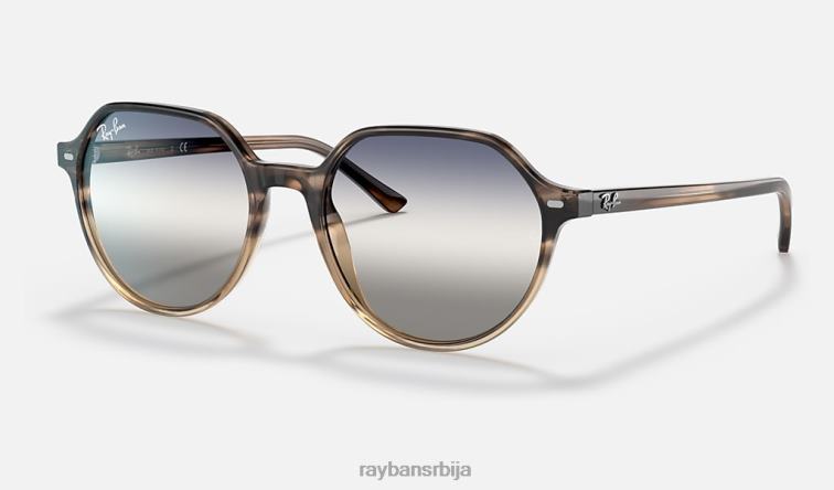 Ray-Ban тхалиа би-градиент P0HP1250 наочаре за сунце полирана браон хавана/плава/сива мушкарци