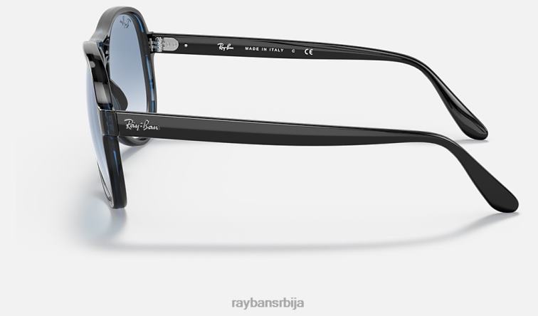 Ray-Ban вагабонд P0HP1251 наочаре за сунце полирана црно/плава мушкарци
