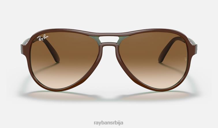 Ray-Ban вагабонд P0HP1252 наочаре за сунце полирано браон на зелено/браон мушкарци