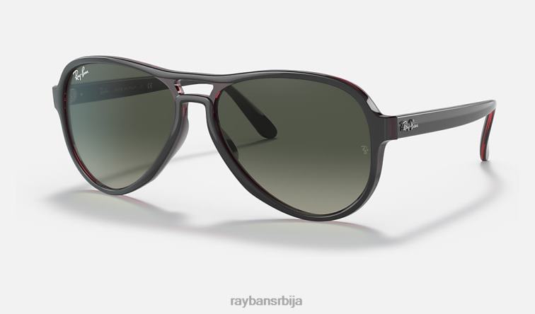Ray-Ban вагабонд P0HP1253 наочаре за сунце полирана провидна сива/сива мушкарци