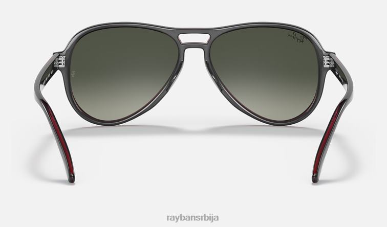 Ray-Ban вагабонд P0HP1253 наочаре за сунце полирана провидна сива/сива мушкарци