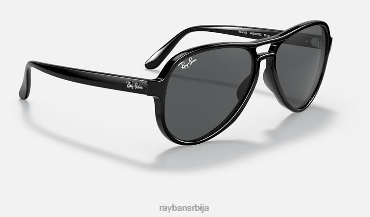 Ray-Ban вагабонд P0HP1255 наочаре за сунце полирана црна/тамно сива мушкарци