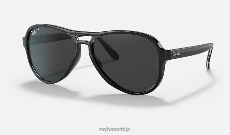 Ray-Ban вагабонд P0HP1257 наочаре за сунце полирана црна/црна мушкарци