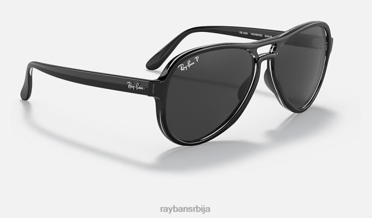 Ray-Ban вагабонд P0HP1257 наочаре за сунце полирана црна/црна мушкарци