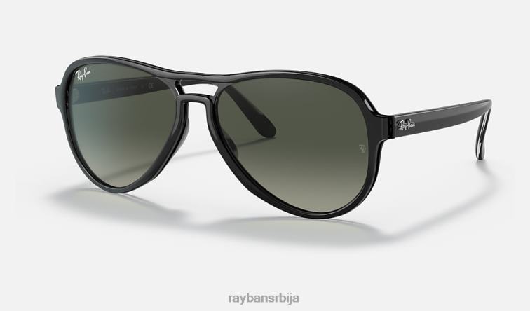 Ray-Ban вагабонд P0HP1258 наочаре за сунце полирана црно/сива мушкарци