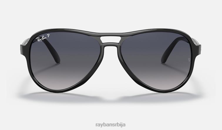 Ray-Ban вагабонд P0HP1259 наочаре за сунце полирана црна/плава/сива мушкарци