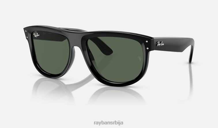 Ray-Ban дечко обрнуто P0HP128 наочаре за сунце полирана црно/зелена мушкарци