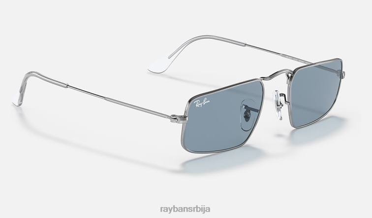 Ray-Ban јулие P0HP1280 наочаре за сунце полирано сребрно/плаво мушкарци