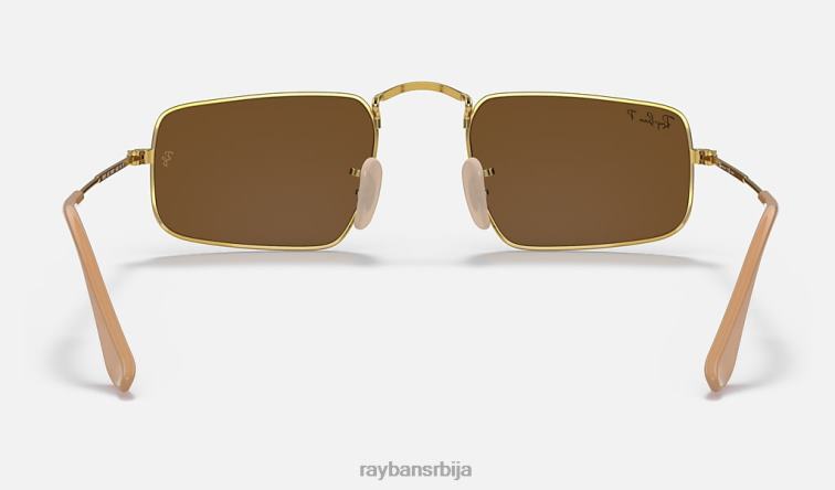 Ray-Ban јулие P0HP1281 наочаре за сунце полирано злато/браон мушкарци