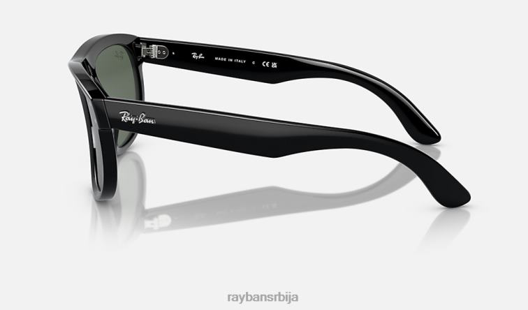 Ray-Ban дечко обрнуто P0HP128 наочаре за сунце полирана црно/зелена мушкарци