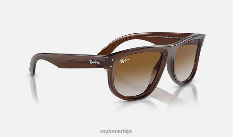 Ray-Ban дечко обрнуто P0HP129 наочаре за сунце полирани провидни браон/браон мушкарци