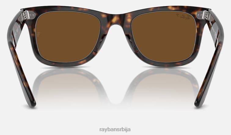 Ray-Ban оригинални ваифарер класик P0HP12 наочаре за сунце полирана корњача/браон мушкарци